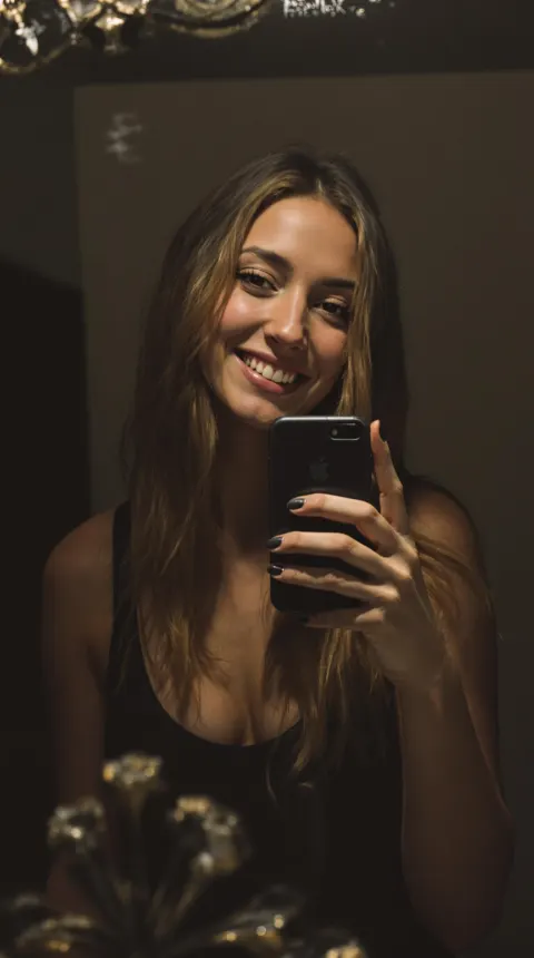 Phone Selfie Mirror Bedroom