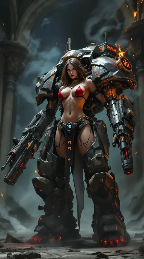 Female War Mecha Gothic
