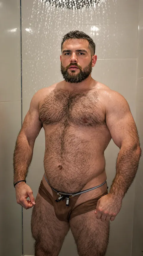 Irish Man Shower Swimming Brief