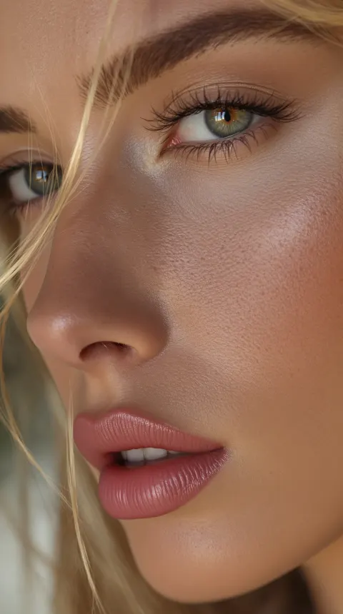 Fashion Model Close-up Portrait
