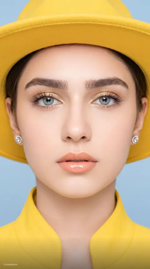 Yellow Hat Portrait Fashion