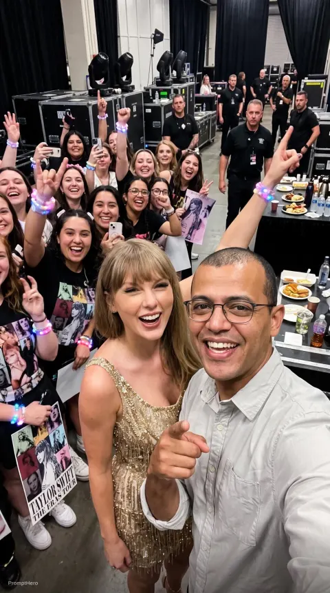 Taylor Swift Concert Backstage