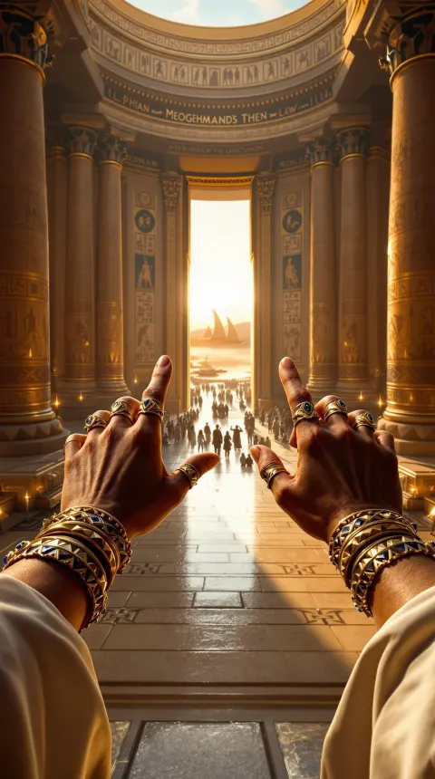 Pharaoh Throne Chamber Armrests