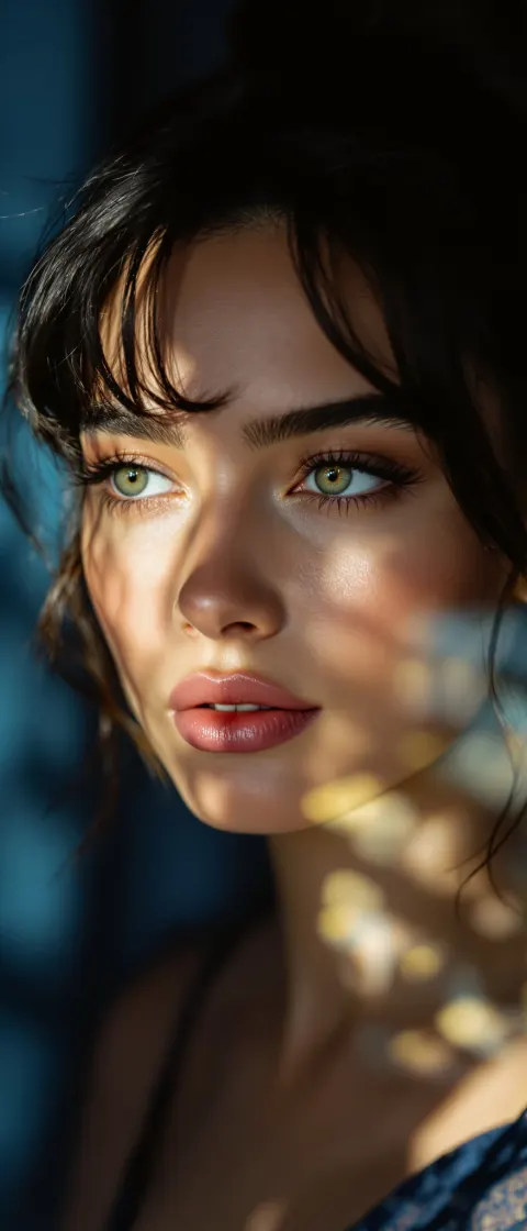 Supermodel Portrait Rembrandt Light