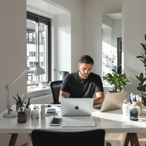 Workspace Designer Man Laptop