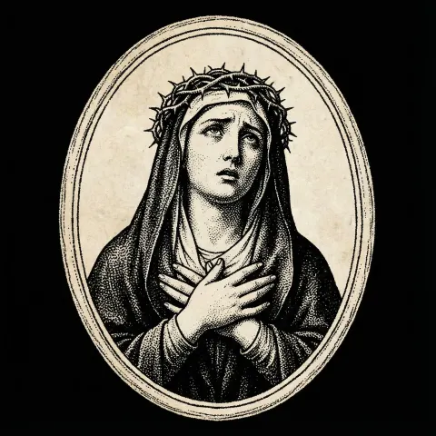 Saint Black White Stipple