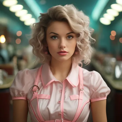 Alien Waitress 1950s Hybrid