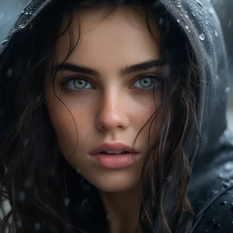 Girl in the rain