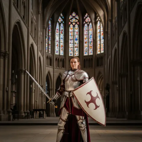 Woman Ceremonial Armor Cathedral