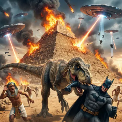 Apocalyptic Pyramid Invasion Battle
