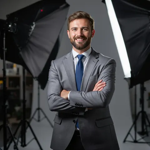 Business Man Studio Portrait