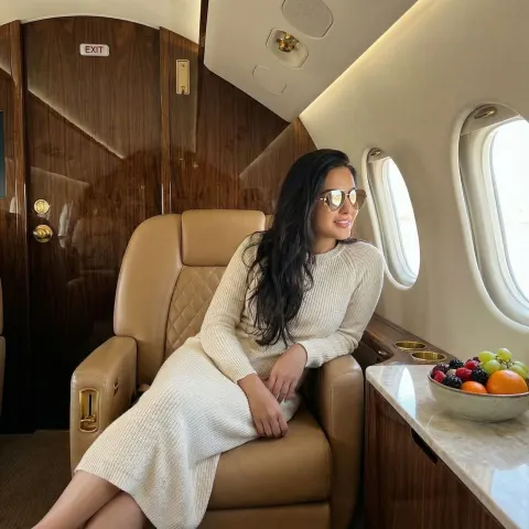 Woman Private Jet Luxury