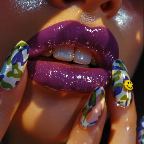 Lips Grillz Fashion Close Up