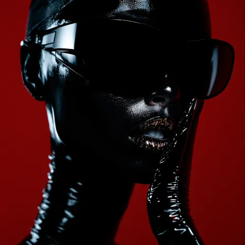 Woman Latex Fashion Portrait