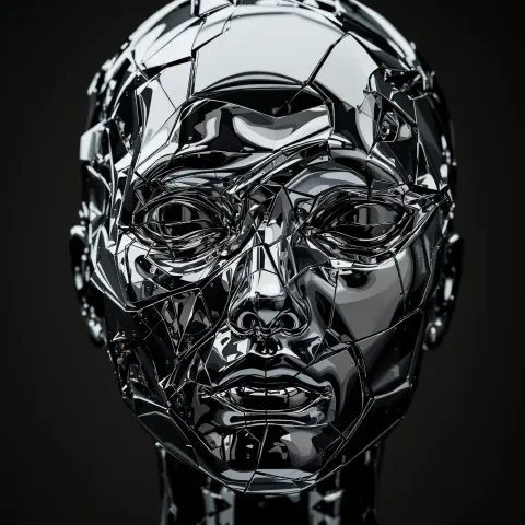 Metal Face Abstract Art