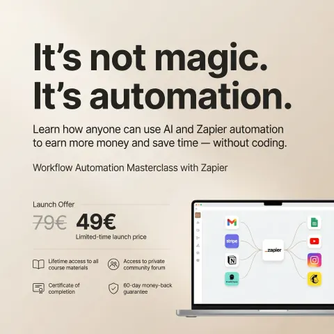 SaaS Automation Ad With Benefits List