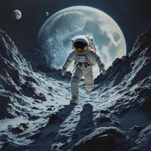 Astronaut Moon Cold Palette