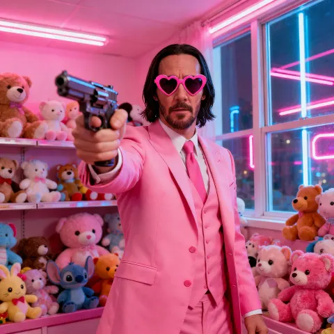 John Wick Pink Barbie