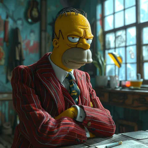 Homer Simpson 1930s Gangster
