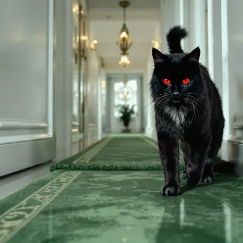Demon Cat Apartment Portrait