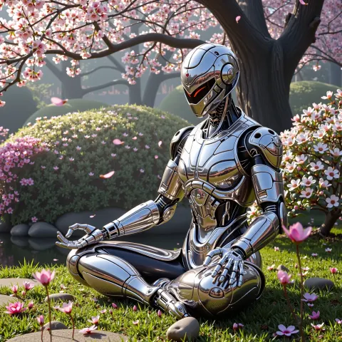Cyborg Ninja Zen Garden
