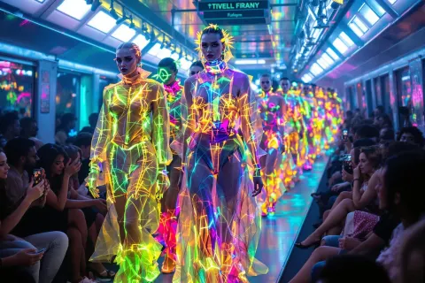 Psychedelic Subway Fashion Show