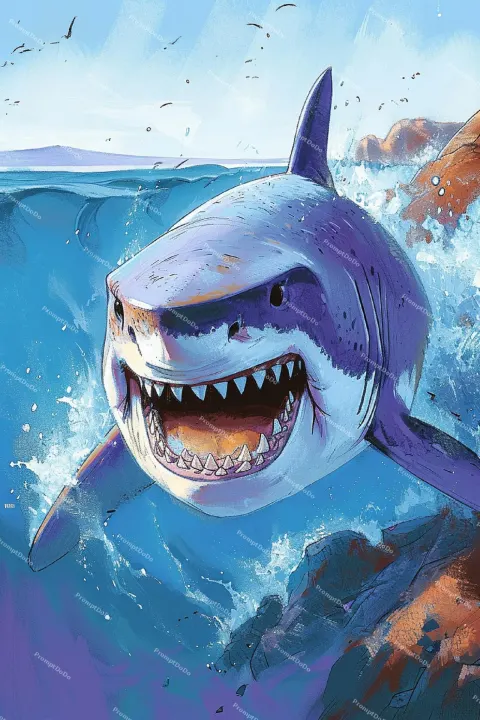 Fearless Shark Ocean Depths