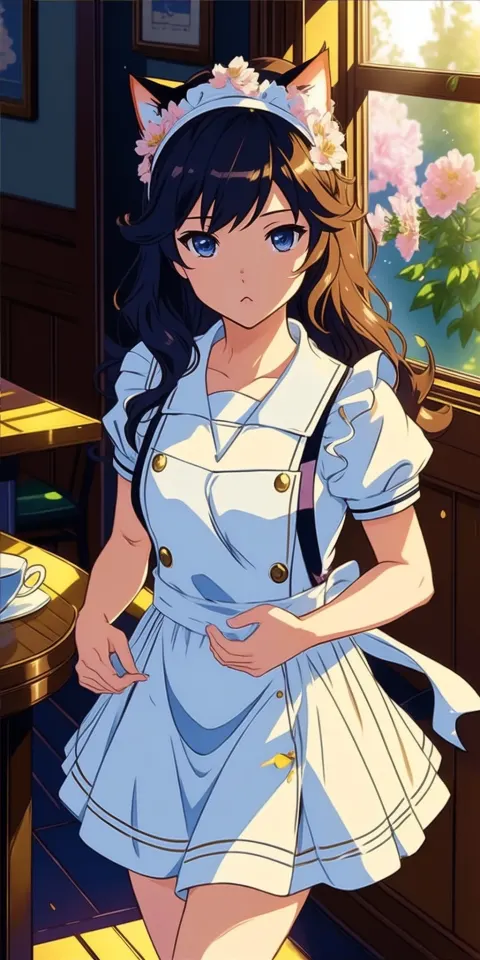Anime Cat Girl Student