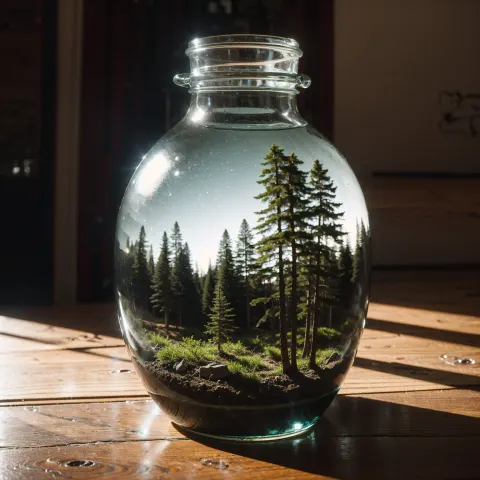 Forest Minitown Bottle