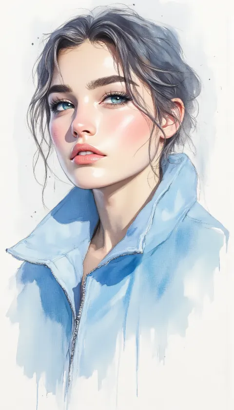 Ethereal Woman Portrait Soft Tones