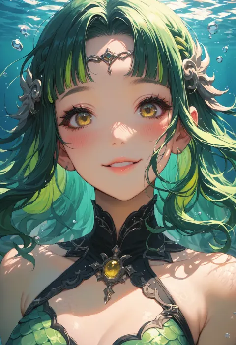 Mermaid Girl Underwater Fantasy