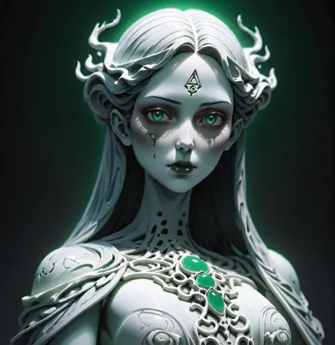 Necromancer Marble Sculpture