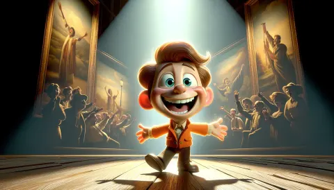 Pixar Character Oil Painting