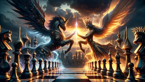 Mythical Chess Pieces Duel Battle