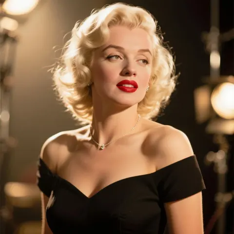 Marilyn Monroe Black Dress
