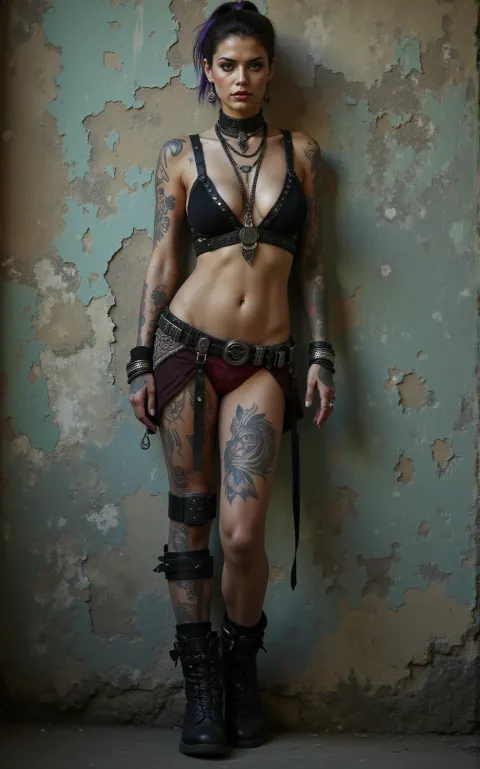 Gothic Punk Woman Tattoos