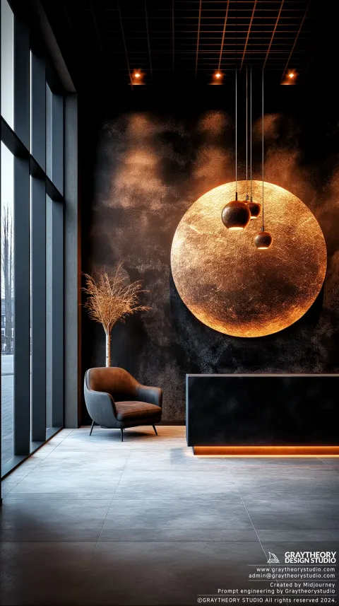 Reception Desk Pendant Light