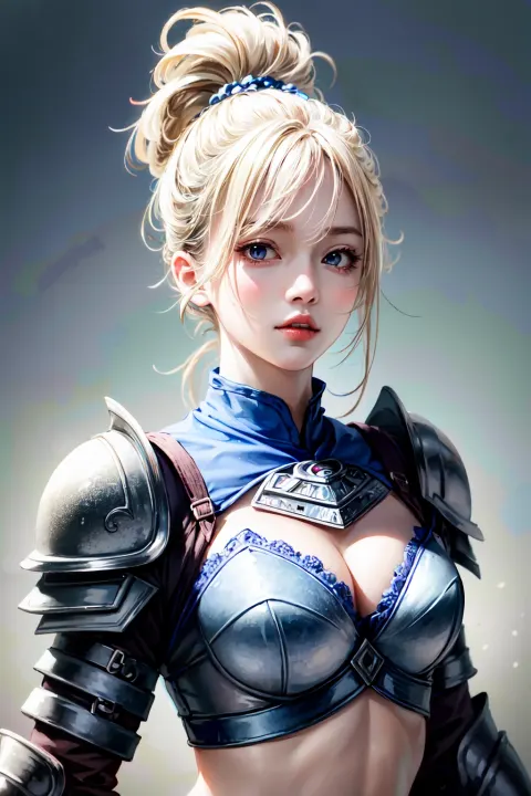Armored Girl Azure Armor