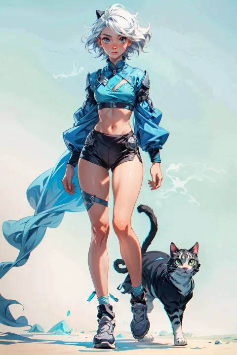 Armored Girl Cat Ears