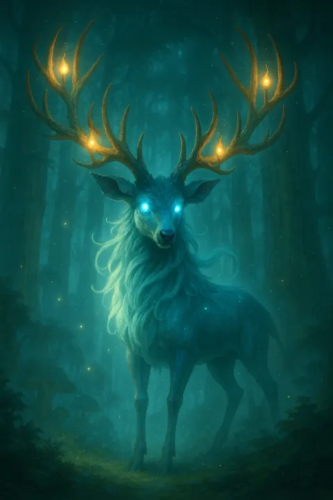 Forest Spirit Deer Creature