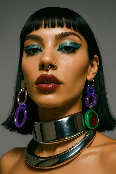 Y2K Fashion Headshot Editorial