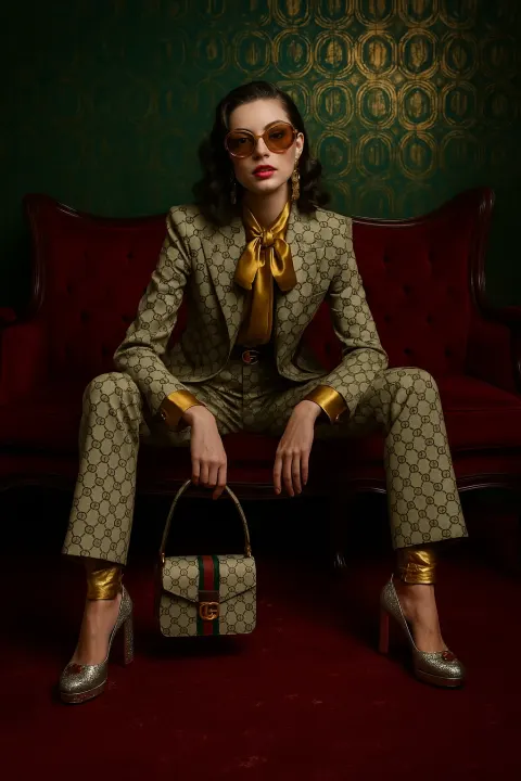 Gucci Luxury Fashion Editorial Portrait