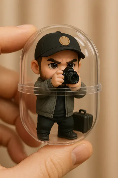 Chibi Photographer Figurine Portrait