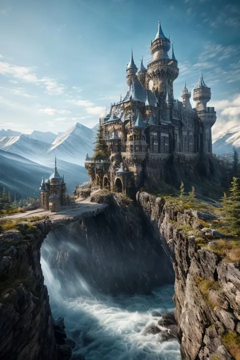 Gothic Castle Stone Mountains