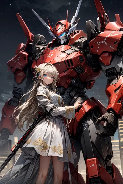 Robot Girl Starry Mecha