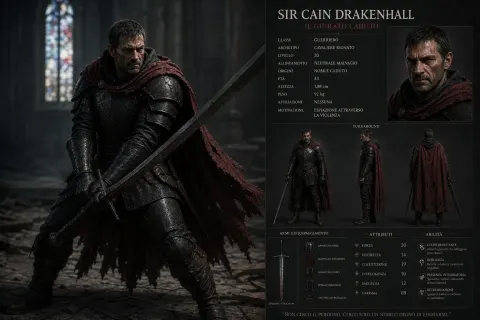 Character Sheet Armor Warrior