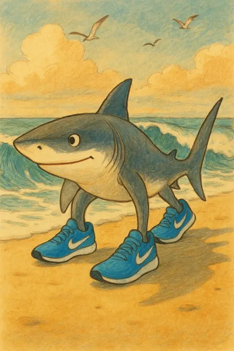 Shark Beach Nike Sneakers