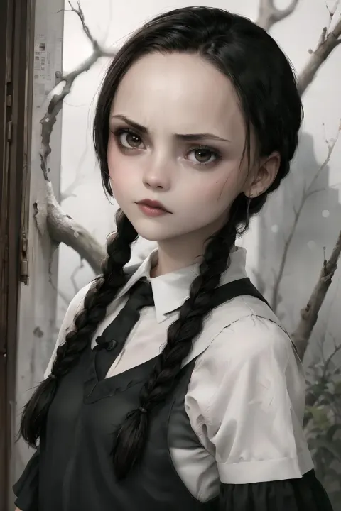 Wednesday Addams Dark Character