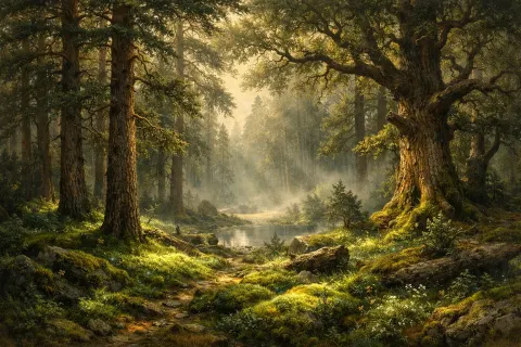 Russian Forest Fantasy Mystical