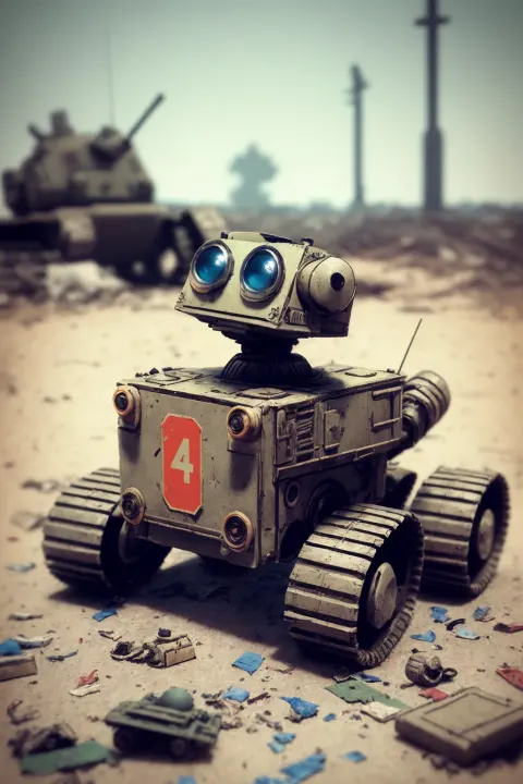 Robot WWI Battlefield War